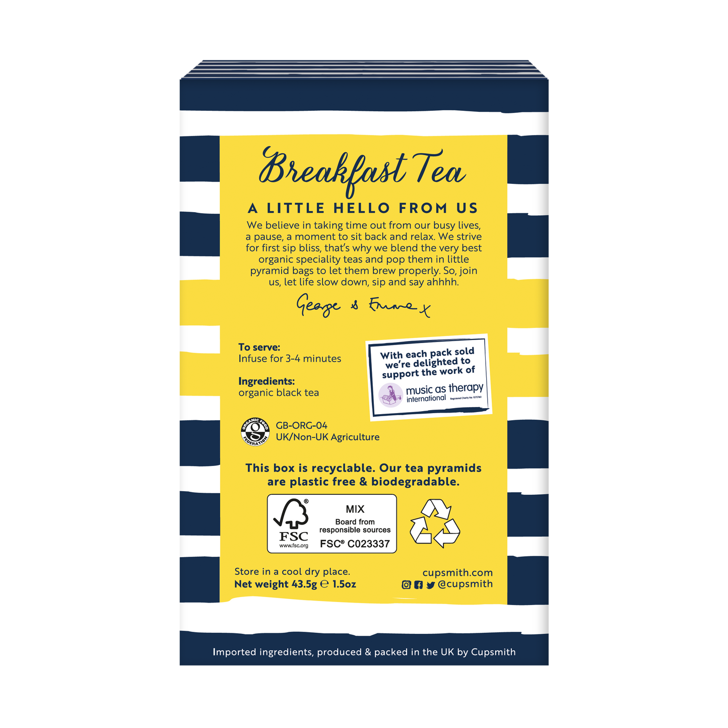 Organic Breakfast Tea Pyramids