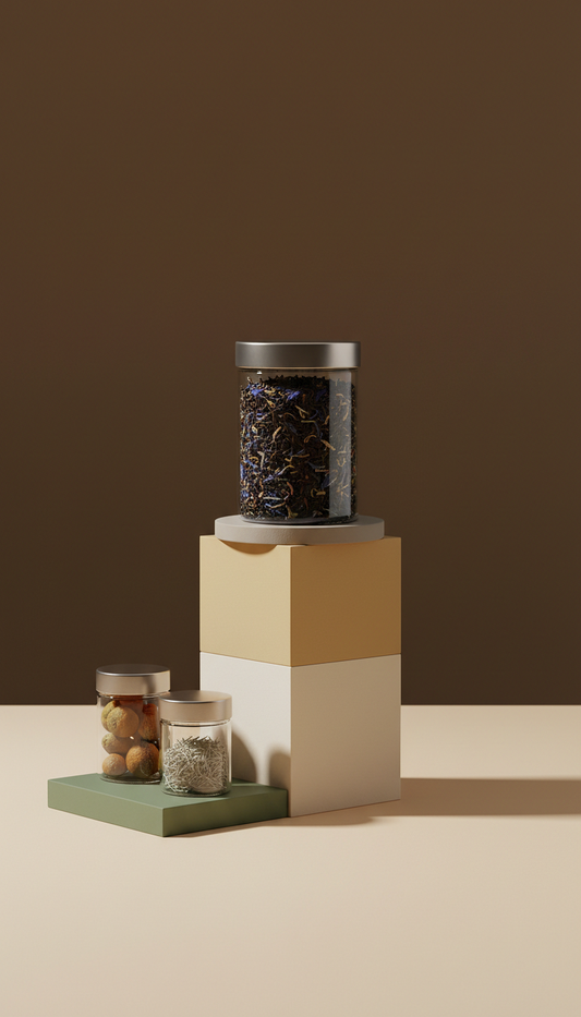 Earl Grey Loose-Leaf Tea Glass Jar
