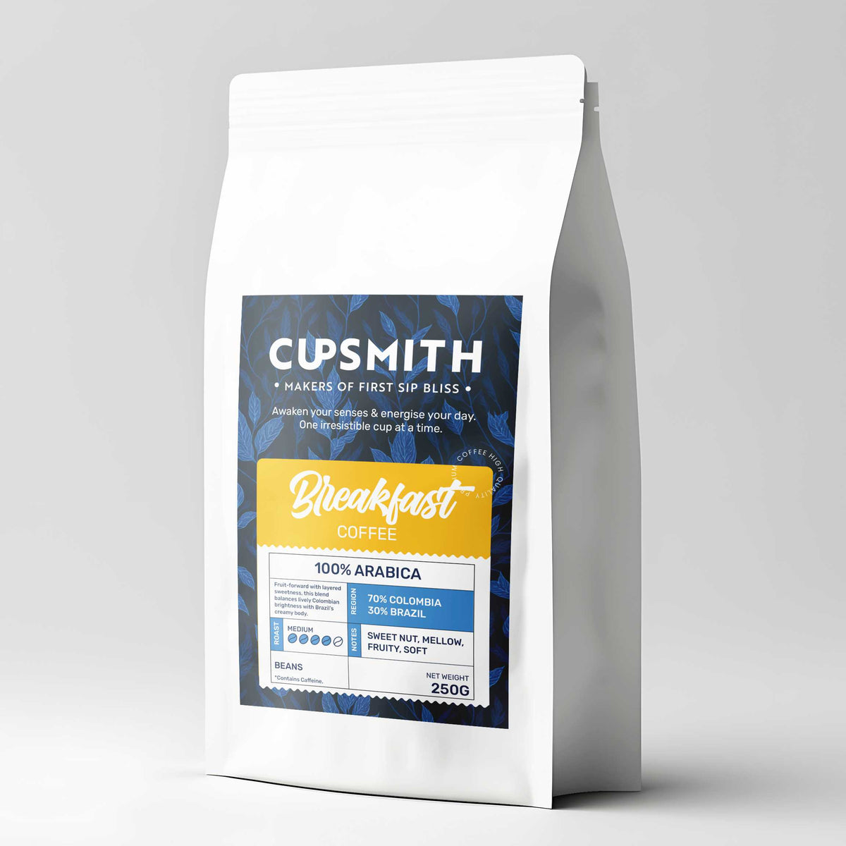 Breakfast Blend Whole Bean Coffee Bag