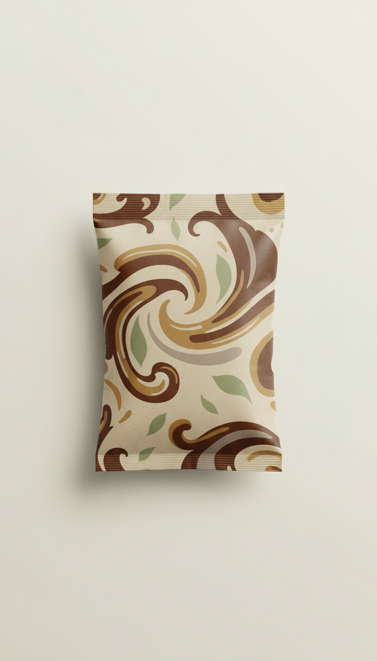 Decadent hot chocolate matte pouch