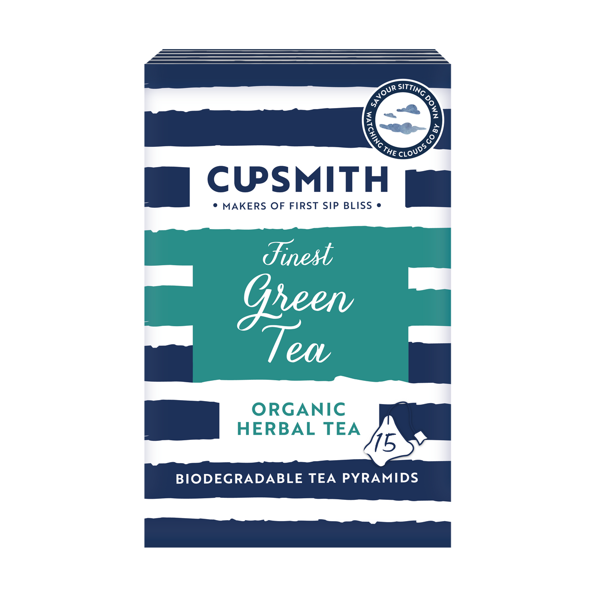 Organic Green Tea – 35 Tea Pyramids | Cupsmith
